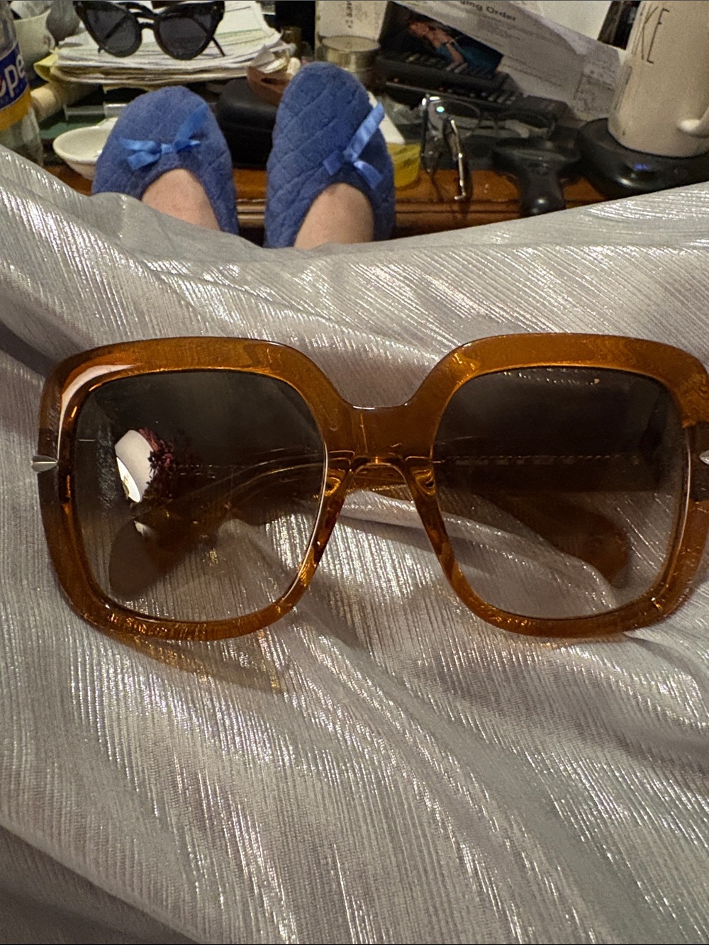 Rag and Bone Women's Oversized Square Sunglasses - Amber